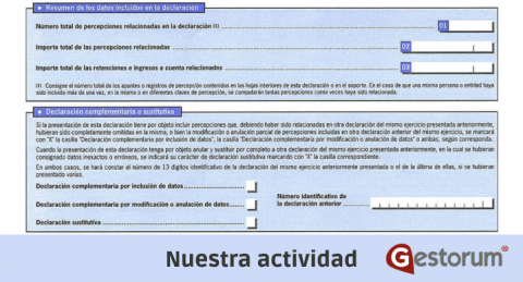 Modelo 190 · Resumen anual de la retención e ingresos a cuenta del IRPF