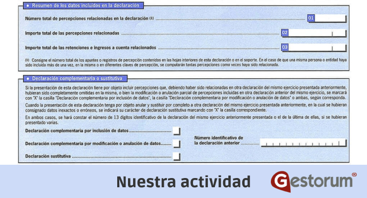 modelo 190 - nuestra actividad