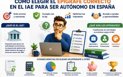 Cómo elegir epígrafe IAE correctamente para autónomos en España