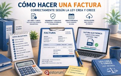 Cómo hacer factura correctamente según la Ley Crea y Crece