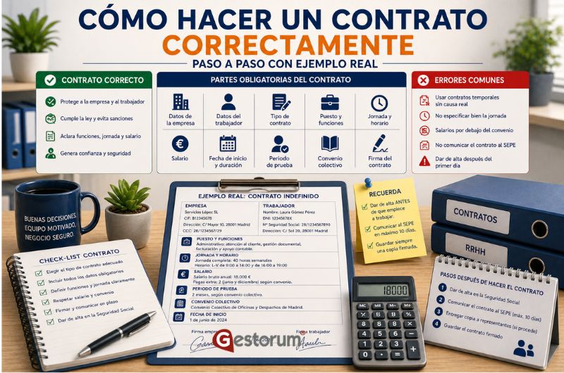 Hacer contrato correctamente: guía completa paso a paso