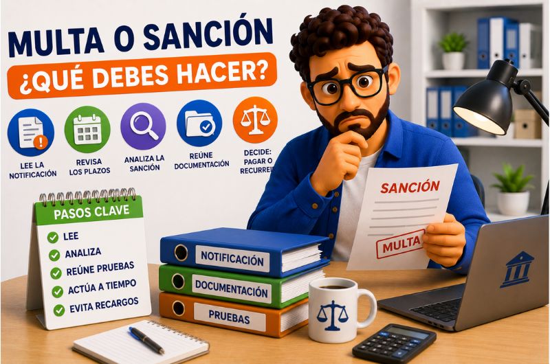 Qué Hacer si llega una Multa o Sanción
