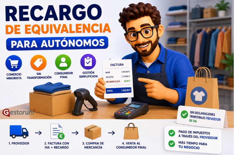 Recargo de Equivalencia para Autónomos