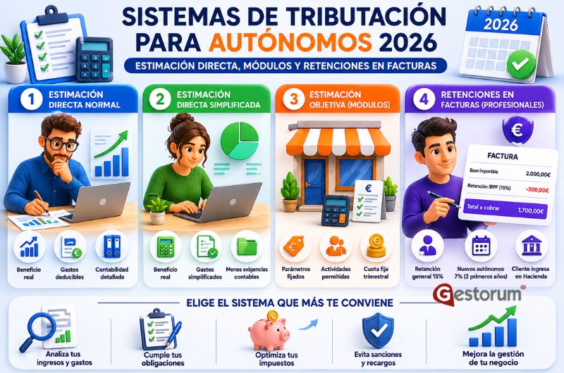 Sistemas de tributación para autónomos