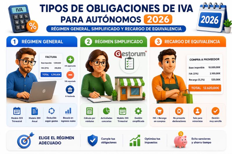 Tipos de Obligaciones de IVA para Autónomos