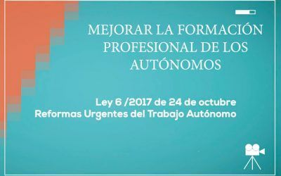 Mejorar la formación profesional para el empleo de los autónomos